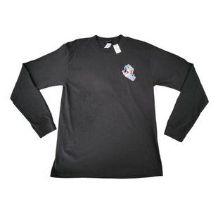 Men's Santa Cruz Strange Hands Graphic Long Sleeves‎ Black Shirt Sz Medium